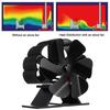 Wärmebetriebener Ofen-Kaminventilator mit 6 Flügeln für den heimischen Holzkamin, zirkulierende warme Luft, spart Brennstoff und ist ein Ofenventilator