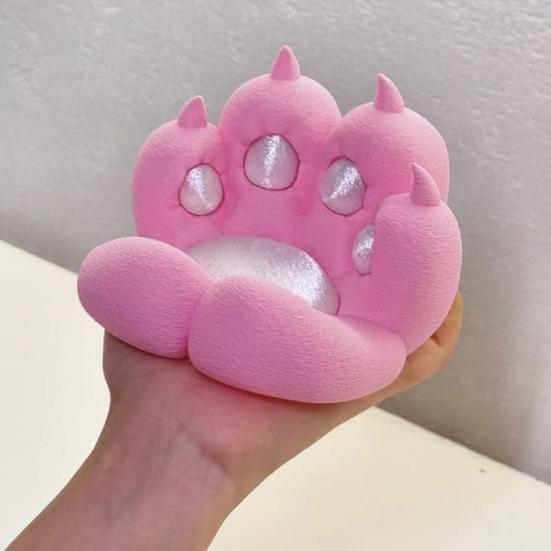 Cat Paw 3D Printed Phone Stand Desktop Holder for Cell Phone Tablet Foldable Portable Phone Mount for Office Home Travel