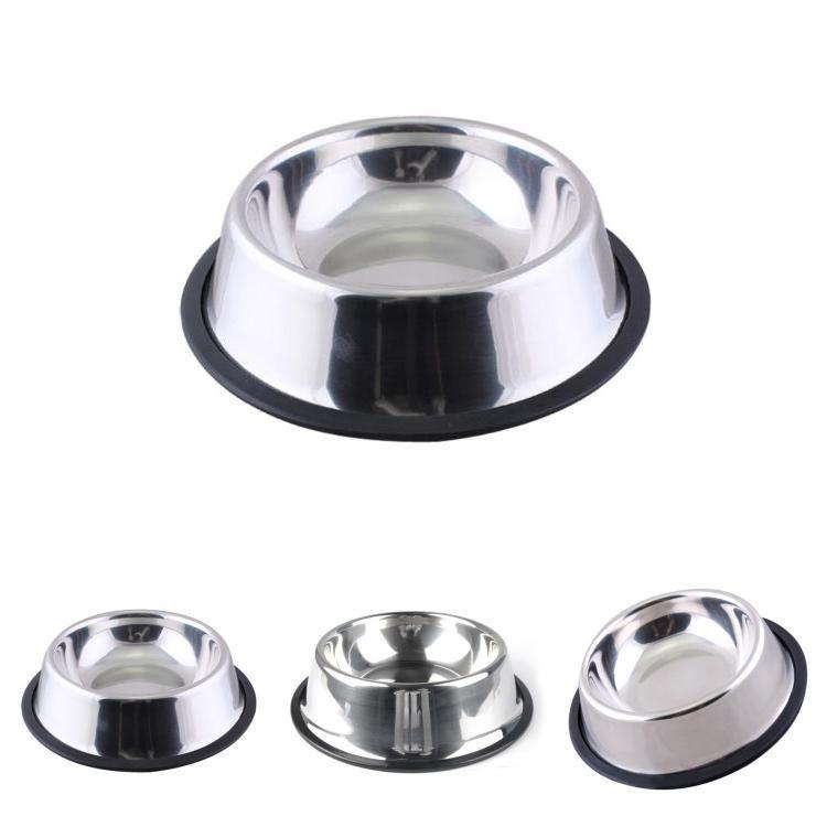 Premium Stainless Steel Dog Bowl High-gloss Finish Available In 6 Sizes For Cats And Dogs