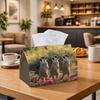 1pc Tissue Box Holder Featuring a Lifelike Meerkat Design Inspired by The Wildlife of The Golden Hour Savanna, Made from Durable Polyester. Perfect Fo