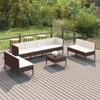 Day and Night - Day and Night Garden Furniture Set 9 Pieces and Brown Synthetic Rattan Cushions