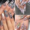 Nail Decor Multi-Color Nail Art Flat Bottom
