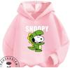 New Autumn Kawaii Hooded Sweatshirt Cute Cartoon Casual Street Style Kids Hoodie Snoopy Boys Girls