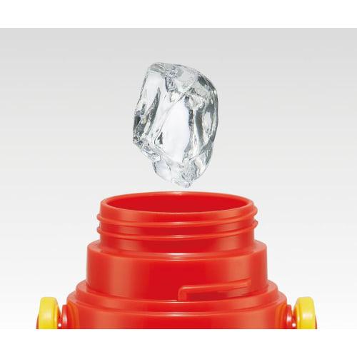 Skater Kids' Stainless Steel Water Bottle, 2-Way Design, 580ml (Direct Drinking) or 570ml (Cup Drinking), Super Mario 23 Design, Kid-Friendly and Ligh