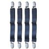 4pcs/set Adjustables Bed Sheet Fasteners Strap Elastics Mattress Cover Corner Holder Clip Grippers Suspenders Cord Decors