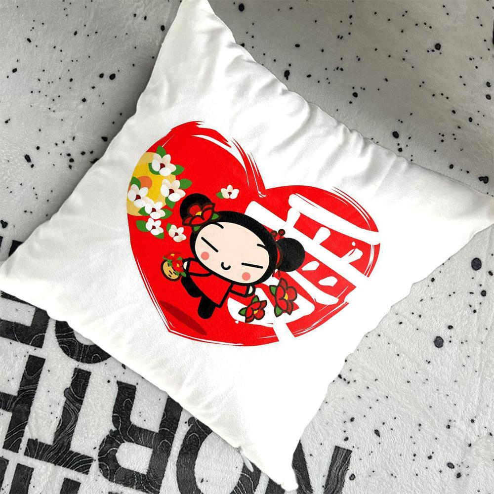 Kawaii PPuccas Pillowcase Cushion Cover x Ornamental Pillows Christmas Decoration  Personalized Gift Nordic Home