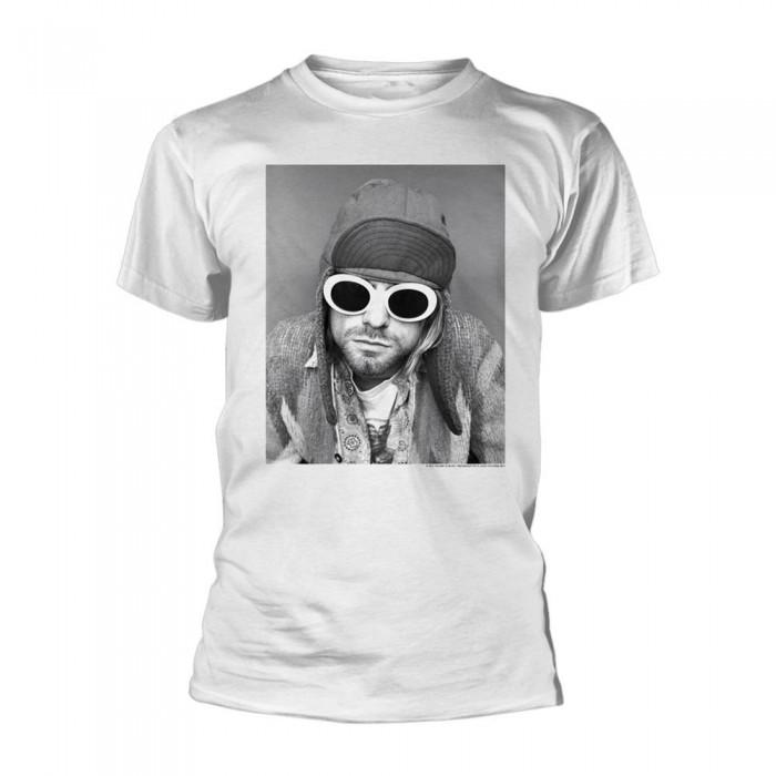 Camiseta Kurt Cobain unissex com óculos de sol para adultos XL branco