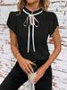 2026 Women's Elegant Tie-up Ruffle Sleeve Shirt Top