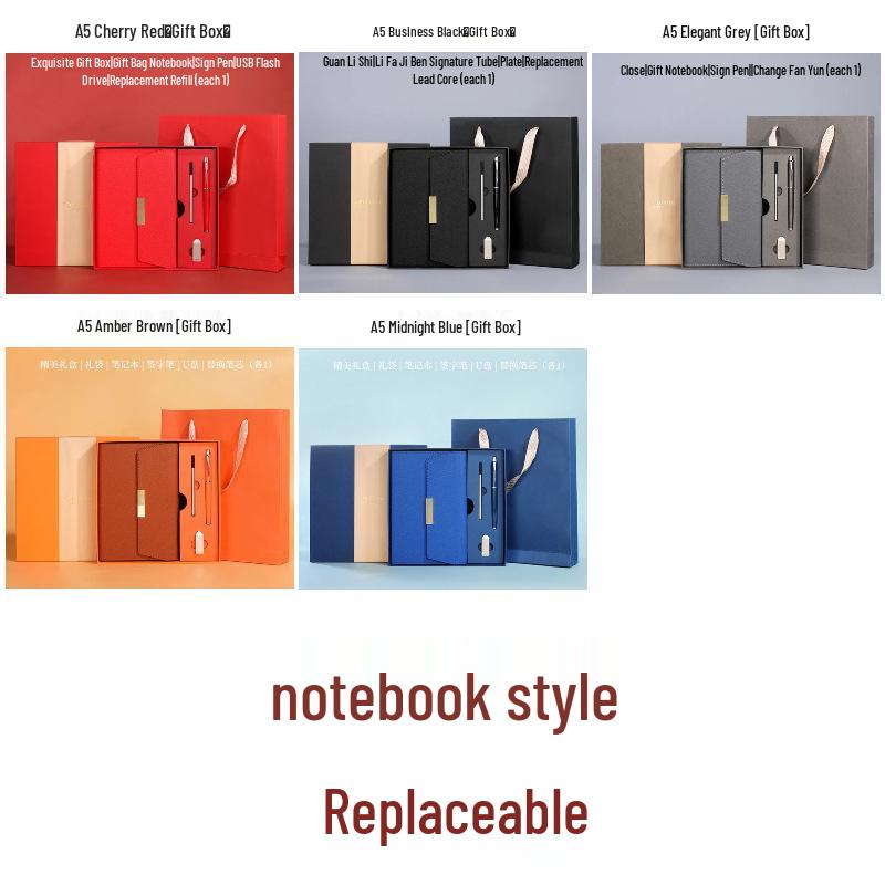 Customizable Notebooks and Notepads: A5 and B5 Stationery Sets with Printable Logo and Inner Page Options