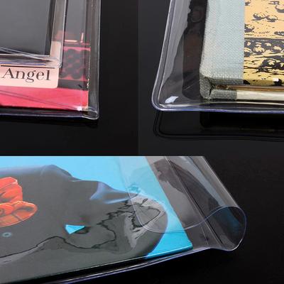 5Pcs 7/10/12 Inch Pvc Thicken Record Protective Sleeves Lp Vinyl Records Outer Sleeves Reusable Flat Open Top Bag Cover