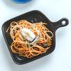 Nordic Matte Square Ceramic Baking Tray Domestic Baked Rice Bowl Microwave Oven Baking Dish Tableware Dinner Plate