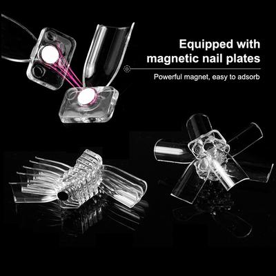 50Pcs Transparent Nail Art Display Swatch Uv Gel Nail Tips Color Card Magnetic Nail Plate Template Plate Easy To Disassemble