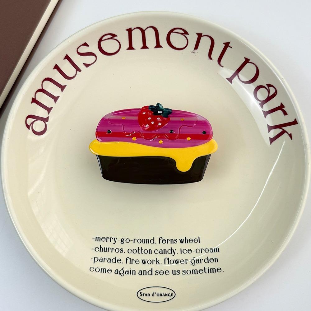 Acetic Acid Animal Hair Clip Dessert Dog Shark Clip Creative Hairpin  Daily