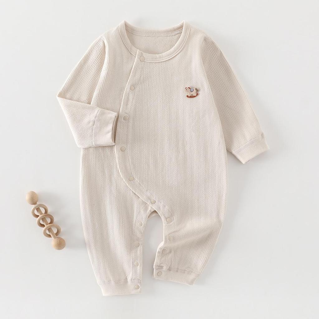 Baby Cotton Bodysuit: Newborn Jumpsuit for Boys & Girls - Spring, Autumn, and Winter Pajamas & Base Layer