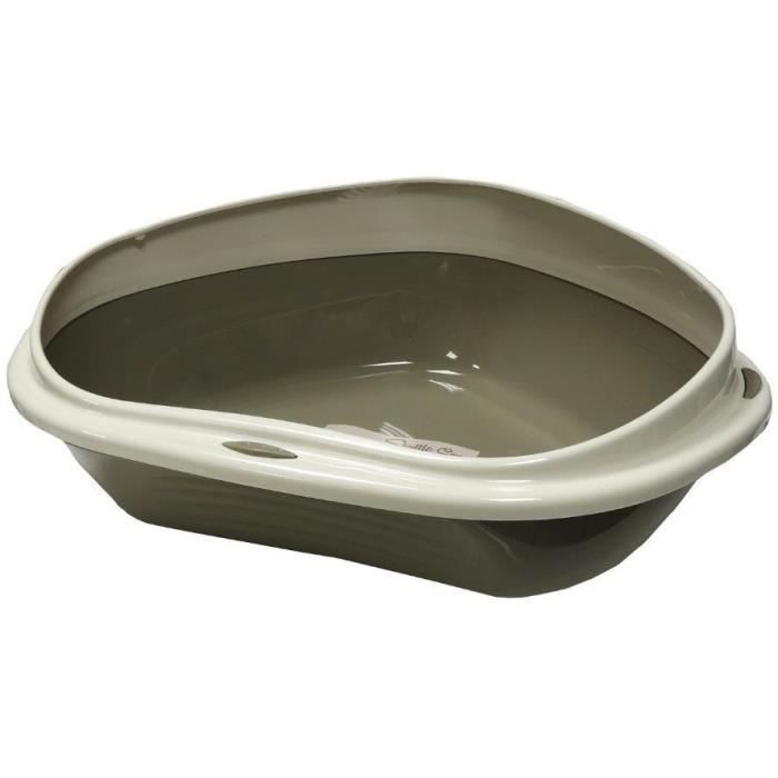 Bac à litière - AIMÉ - Bac d'angle 58x48x20.5cm