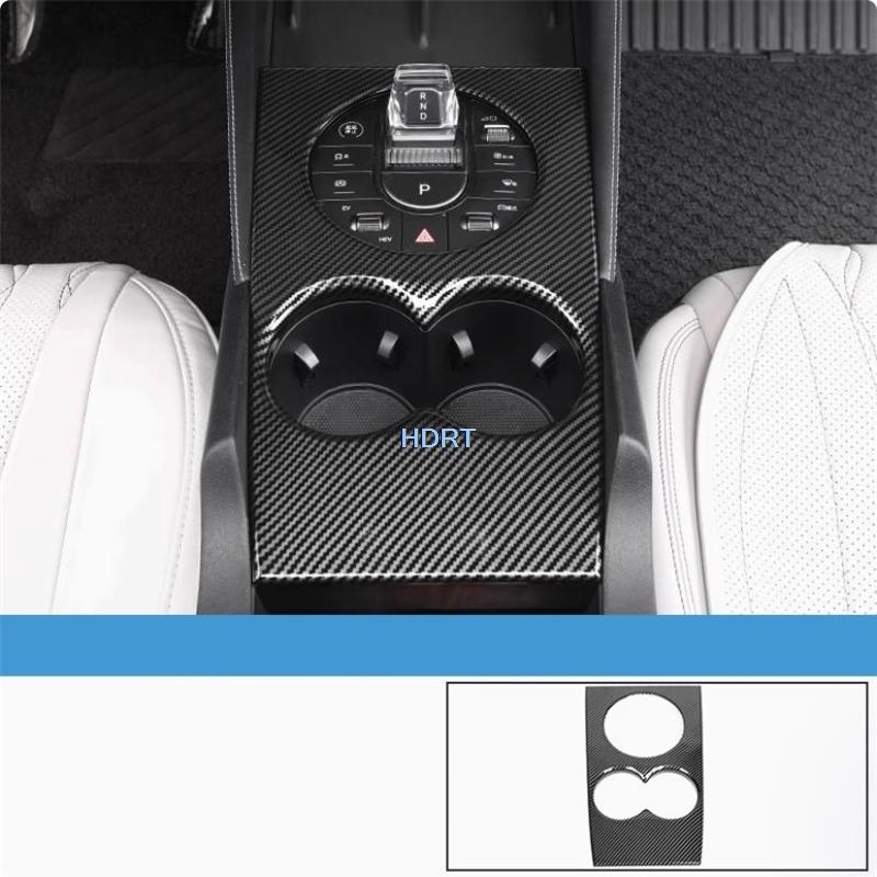 Car Style Steering Wheel Gear Shift Window Control Panel Vent Outlet Cover Carbon Fibre Interior Sticker For BYD Seal 06 2024 +