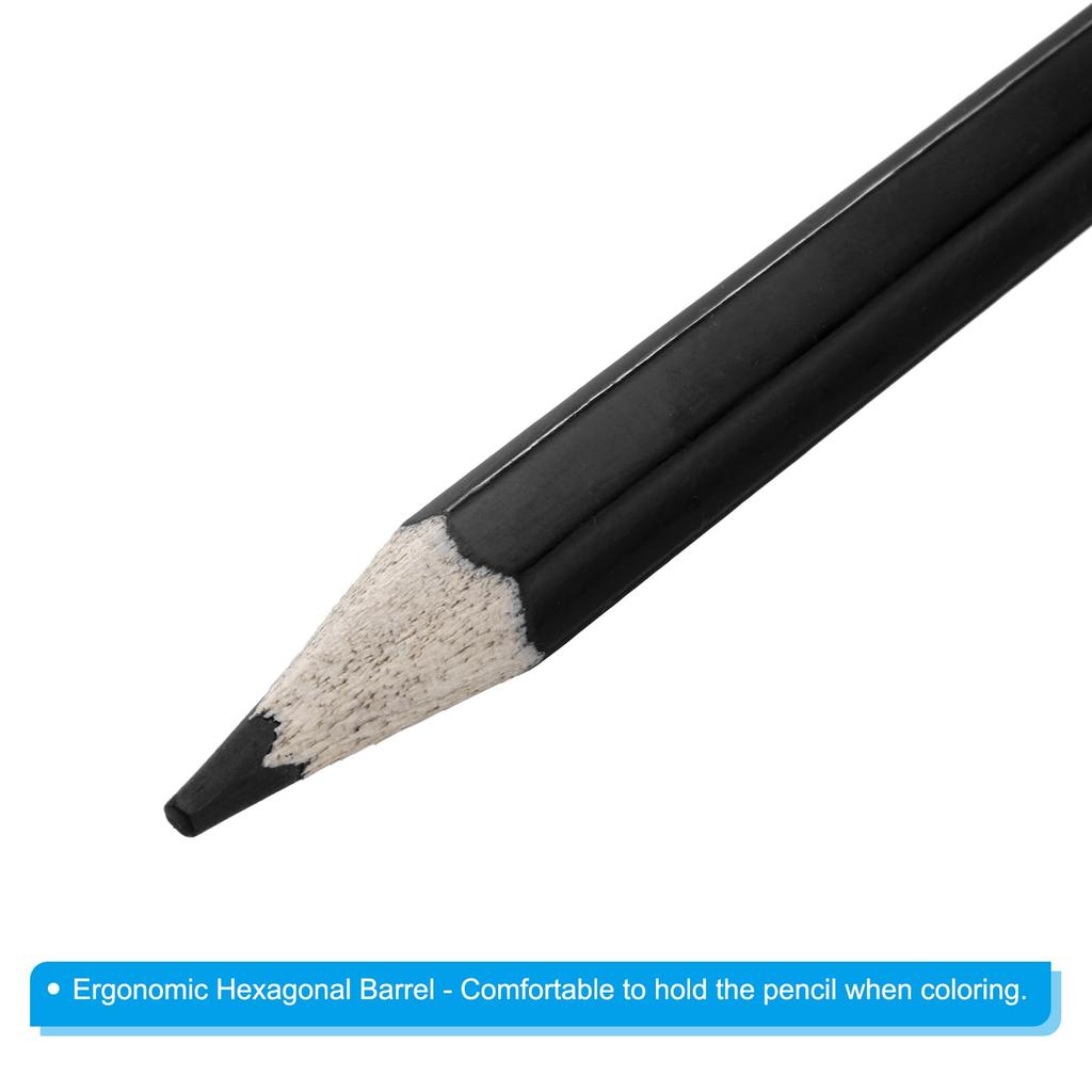 PATIKIL Colored 24 Pencils for and Black Water-Soluble Pencils, Water-Soluble Blending, Coloring, Sketching, Painting,