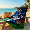 Haaland Beach Towel Super Soft Microfiber Quickdry Fabric Comfortable Lightweight Suitable for Swimming, Gym, Camping, Yoga Vacation