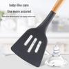 11-Piece Silicone Kitchen Utensil Set: Non-Stick Cooking Spoons & Spatulas with Wooden Handles