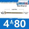 Colorful Zinc Cross Flat Head Self-Tapping Ecological Fiberboard Screw