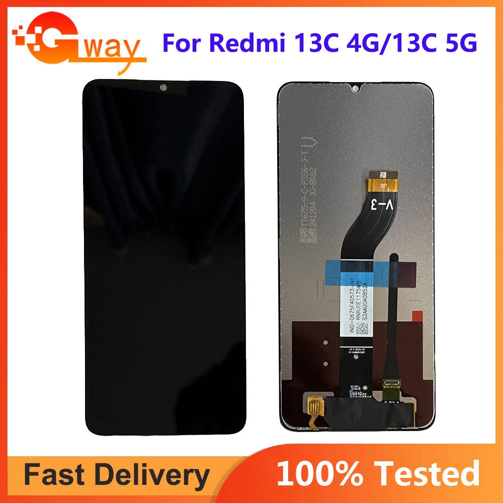LCD Screen and Digitizer Full Assembly For Redmi 13C 4G 13C 5G