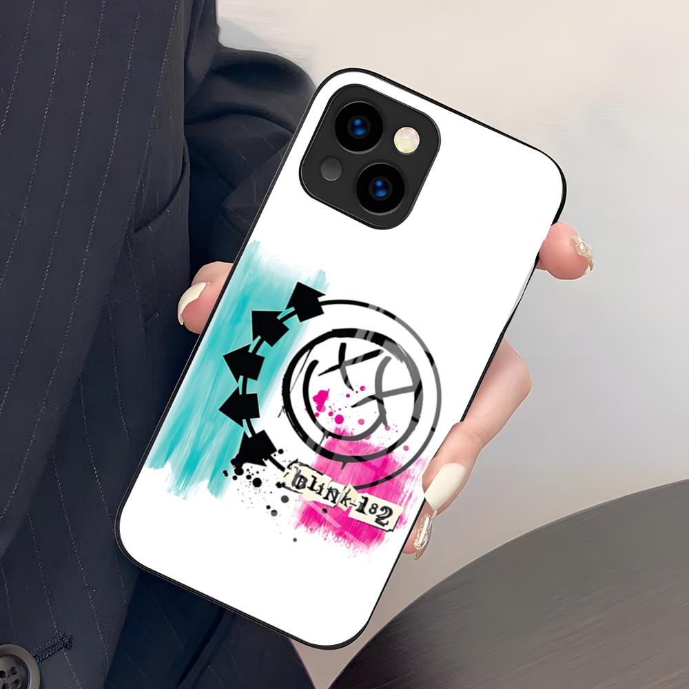 Fashion Blink 182 Phone Case For IPhone 17 Pro Max 15 Pro 16 14 Plus 12 13 Mini 11 Pro Shockproof Glass Cover