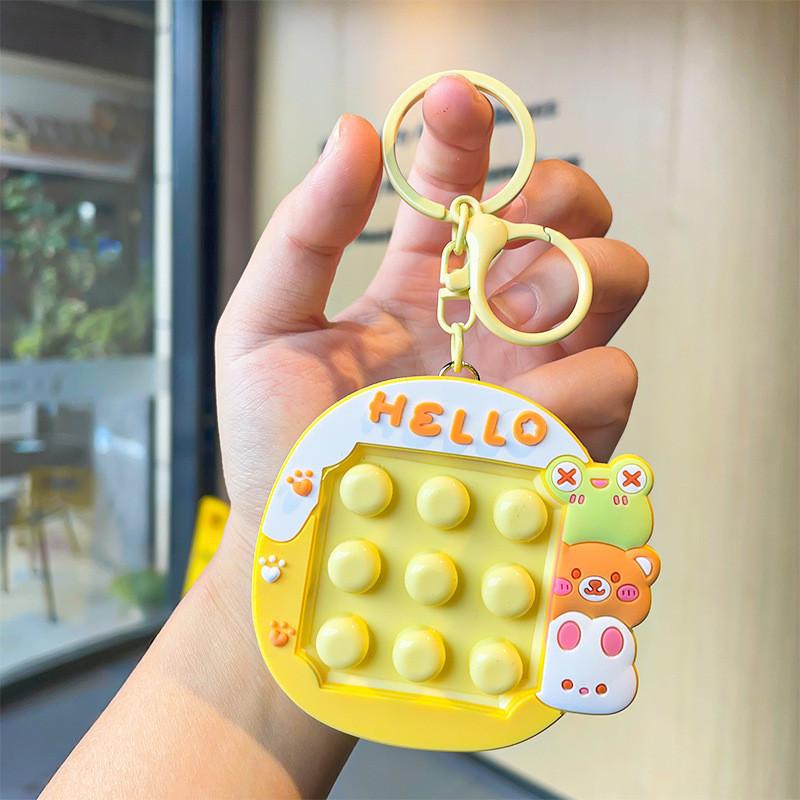 Colorful Animal Squeeze Toy Keychains Silicone For Stress Relief And Gifts