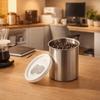 Moisture-proof Coffee Bean Storage Jars Stainless Steel Food Storage Container Tea Tin  Home Use