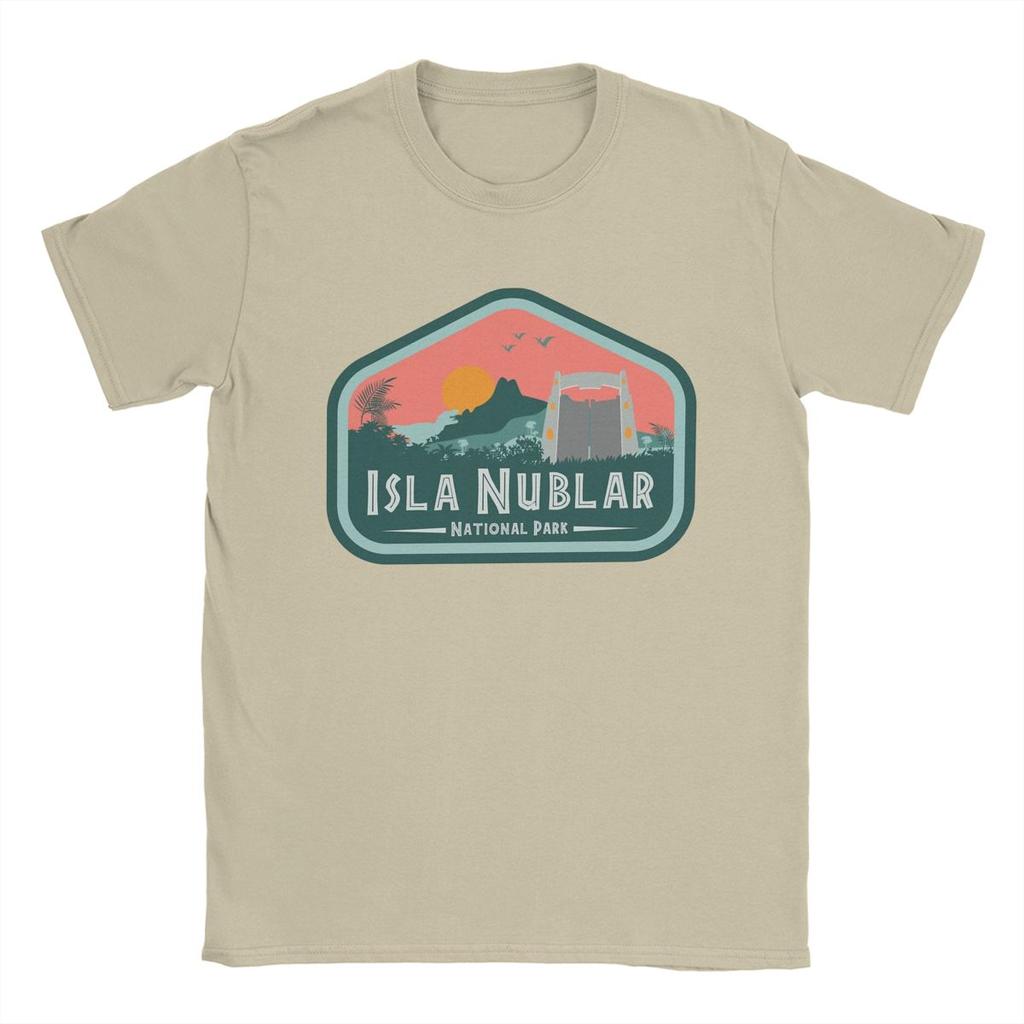 Isla Nublar Jurassics Parks T-Shirts Men Creative Cotton Tee Shirt Crew Neck Short Sleeve T Shirt Birthday Present Tops
