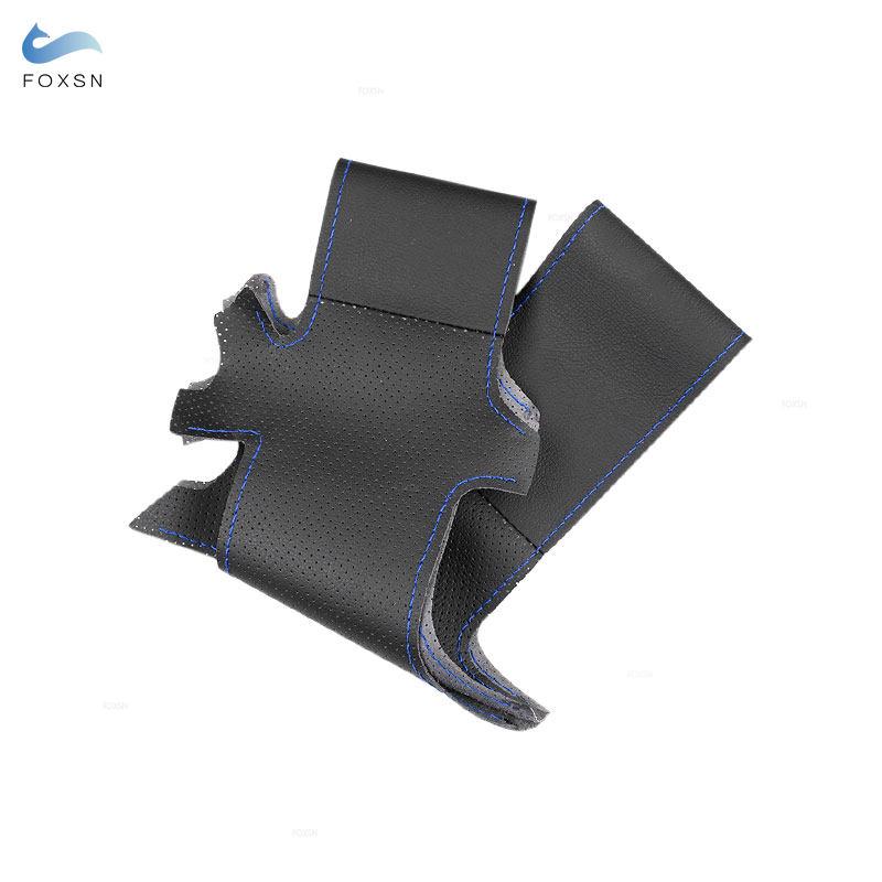 

For Honda Accord 8th Crosstour Odyssey 2010 2011 2012 2013 Car Accessories Interior Steering Wheel Microfiber Leather Cover Trim blue line