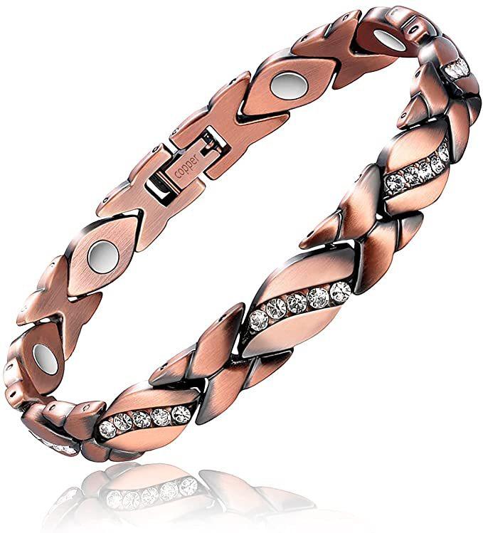 Heilendes Gesundes Kupfer Magnetisches Armband für Männer Arthritis Schmerzlinderung Bio-Energie Blutdruck Armband Gesundheits Armreif Schmuck