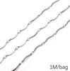 Chaîne Cœur en Acier Inoxydable de 0,5/1 Mètre Chaîne Cubaine Chaîne Punk de Base pour la Fabrication de Colliers Bracelets Bijoux Accessoires