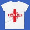 Grunge Flag of England Ladies T-Shirt Mens Tops Tees Unisex