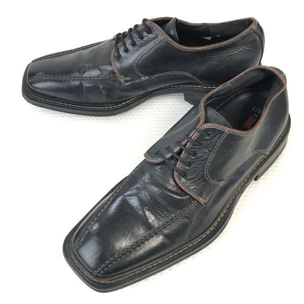 

German Brand Lloyd Genuine Leather Swirl Moc All Leather Dress Business Shoes Size 40.5 7F 25.5cm Black(USED)