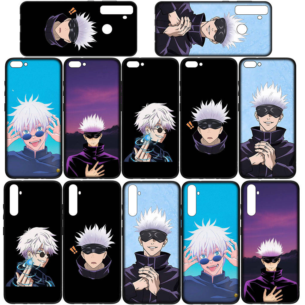 Dla iPhone 16 15 Xiaomi Redmi Note 14 13 12 11 Pro Max X 8 16e Samsung Galaxy S25 S24 S23 Moto OPPO Huawei Jujutsu Anime Kaisen Gojo Satoru Etui na telefon