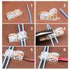 10PCS Mini Connecteur de Fil Type T Rapide Bornes de Connexion Rapide Électrique Sertissage Non Destructif Sans Couper le Câble Ligne Isolée