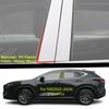 Car TPU/Glossy Mirror Pillar Post Cover Stickers Plate 4PCS For Lexus NX NX200T NX300T 2015 2016 2017 2018   -2024