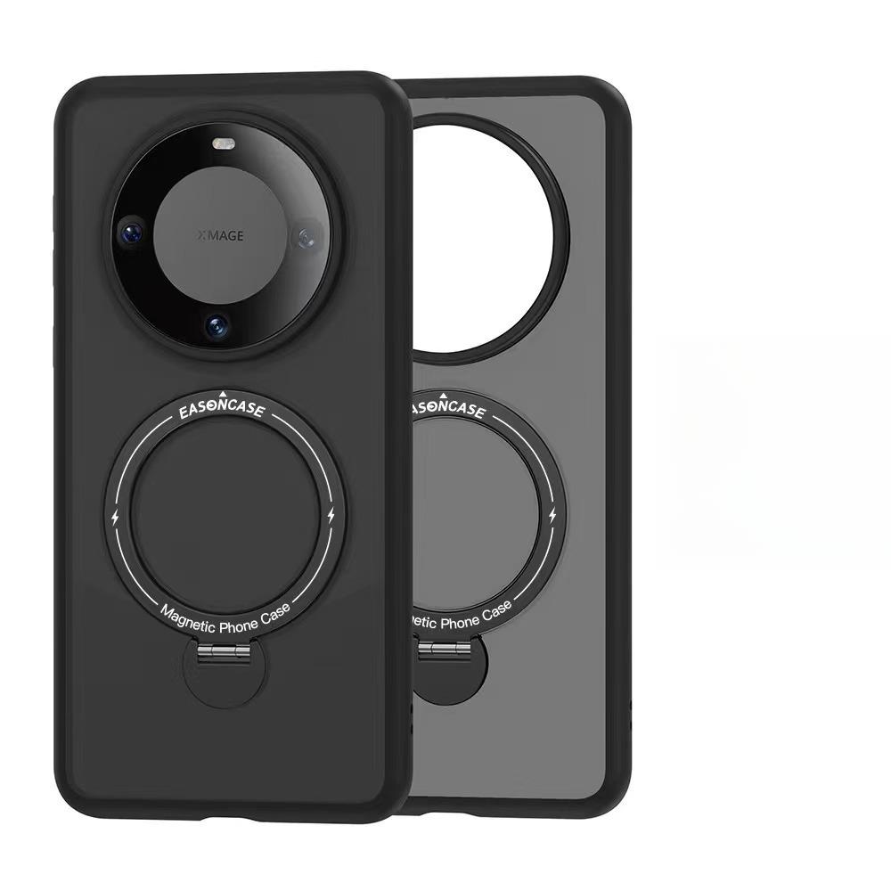 

360 Rotating Bracket Is Suitable for Huawei Mate60pro Strong Magnetic Suction Mobile Phone Case MATE60 Full-pack Anti-fall Protection Case Mate60pro+ чёрный