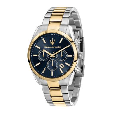 Attraction Limited Edition Chronograph Two Tone Stainless Steel Black Dial Quartz R8853151008 Men's Watch