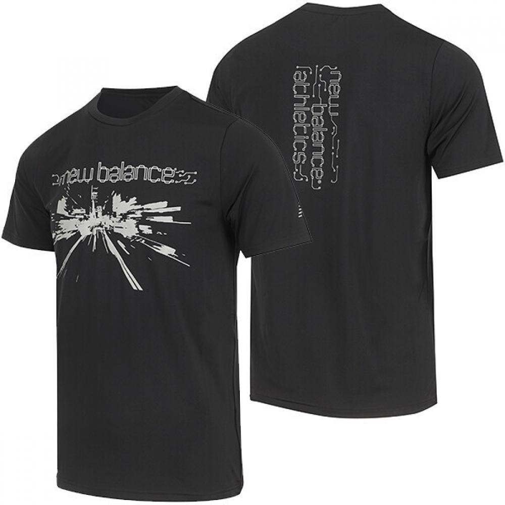 

New Balance CiTy Poly T shirT reflecTive MT61K5XXBK/2XL