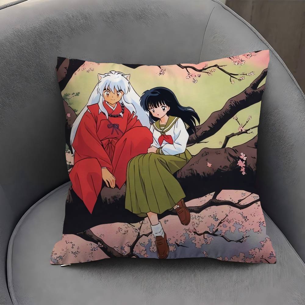 Japanese Anime Inuyasha Pillowcase Toon Gift Cushion Cover Bedroom Home Sofa Chair Seat Decor Pillow Case