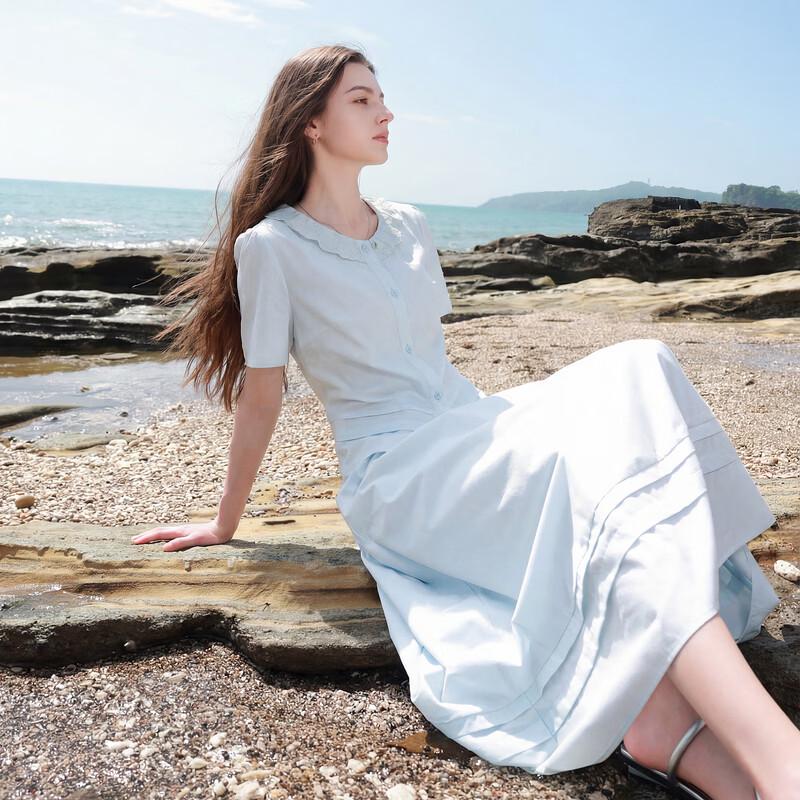 Sancai Plus Size Summer Cardigan Top & A-line Skirt Set