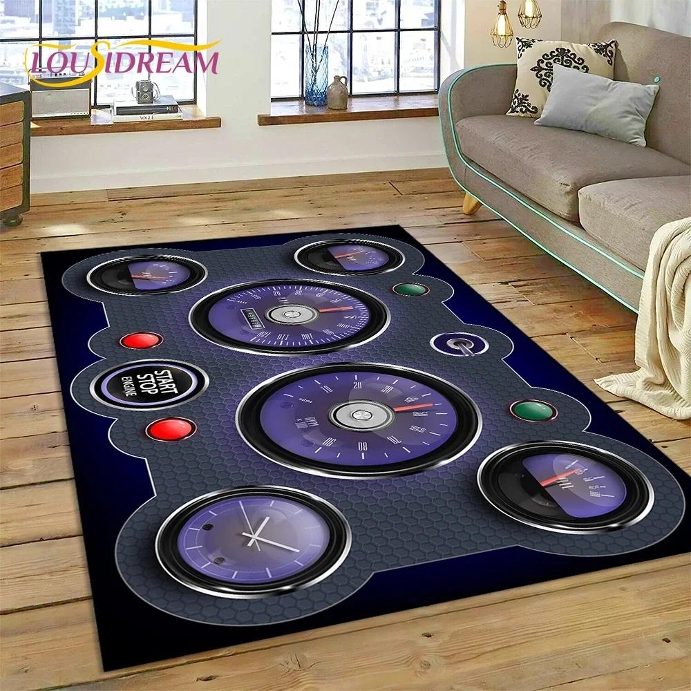 

Racing Car Dashboard Machine Control Screen Carpet Rug for Bedroom Living Room Sofa Decoration,Child Game Large Decor Floor Mat 40x60cm( 15x23in )