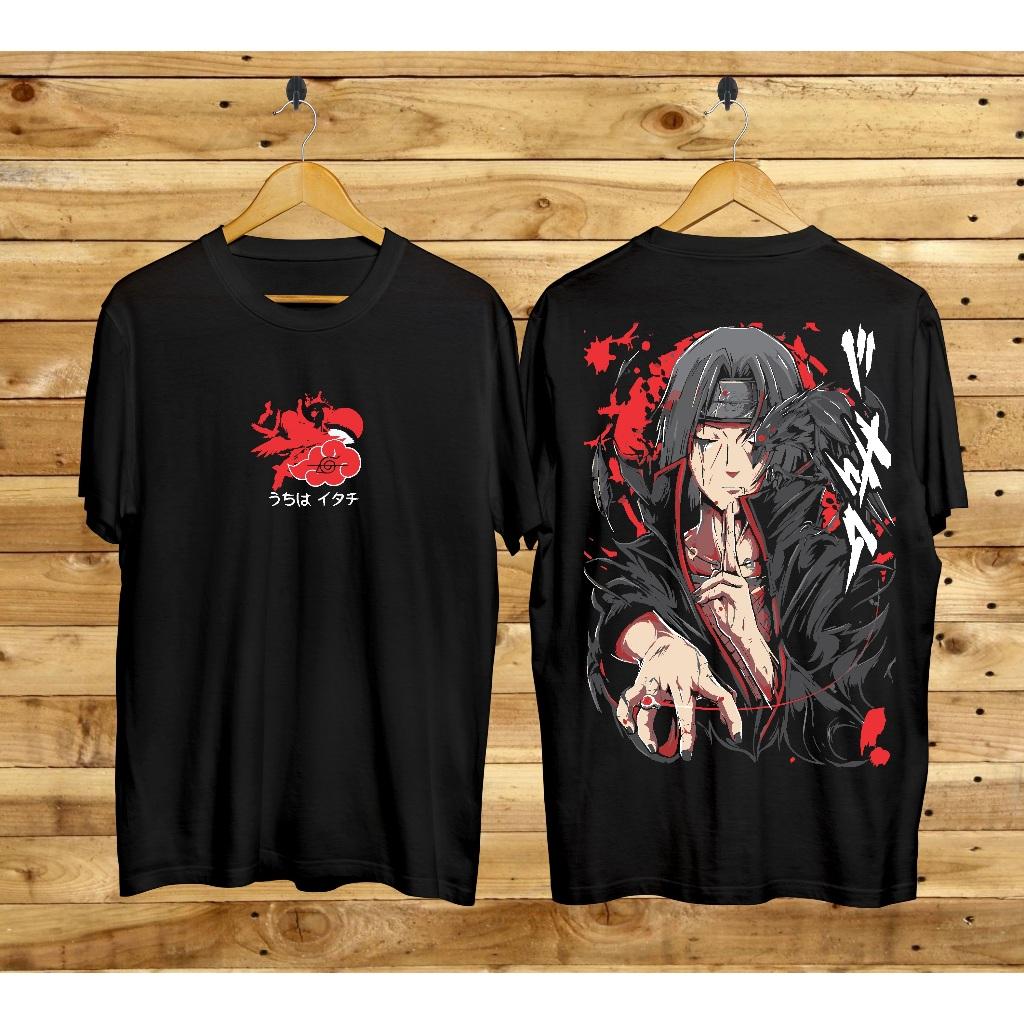 Itachi Uchiha Manga Strip Naruto Anime Manga Unisex T-shirt 2025 Summer New Retro Men and Women Streetwear