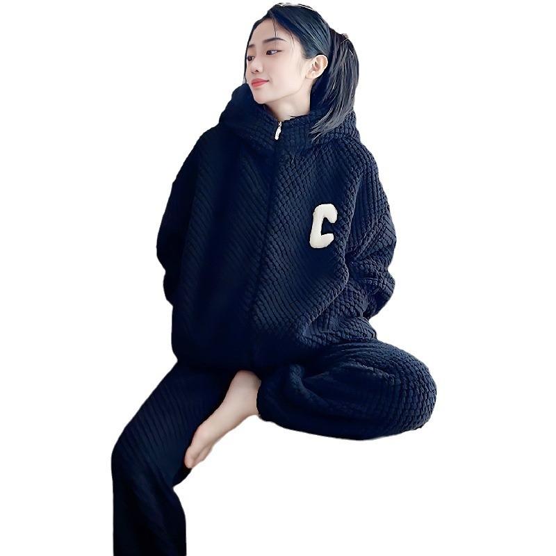 Women's Winter Warm Set Warm Pullover + Warm Pants 2-piece Sets