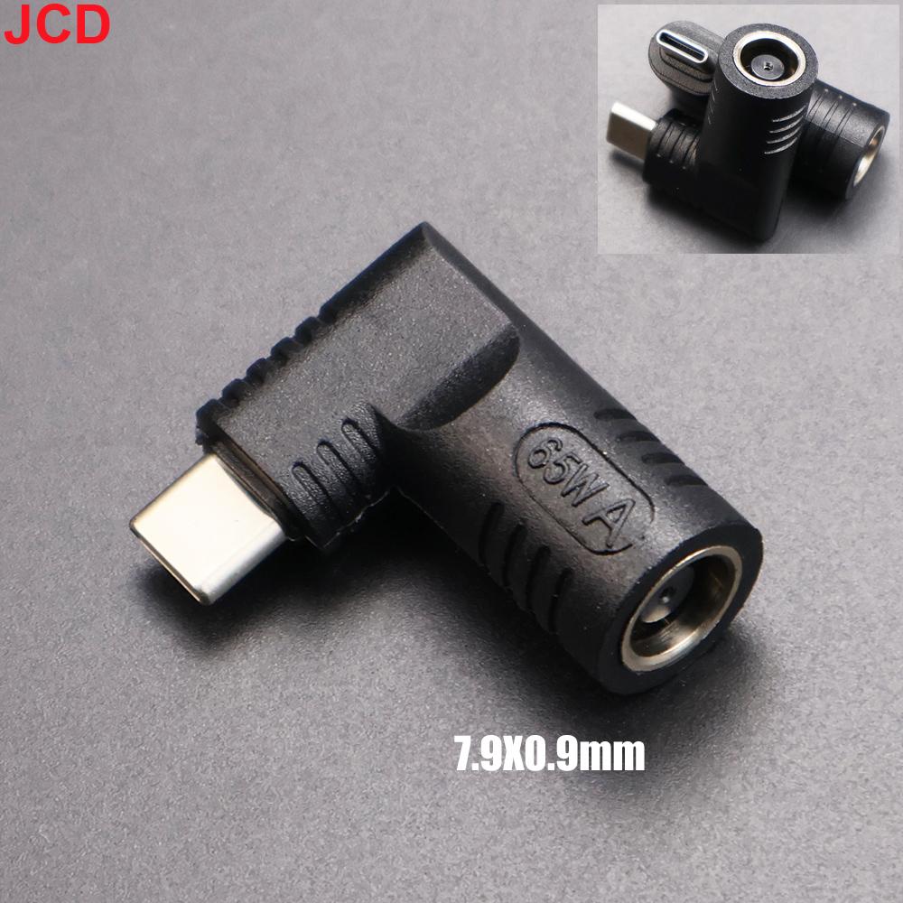 JCD 65W Laptop Power Charger Supply Adapter Connector USB Type-C Female To DC Male Jack Converter Plug For Lenovo HP DELL ASUS