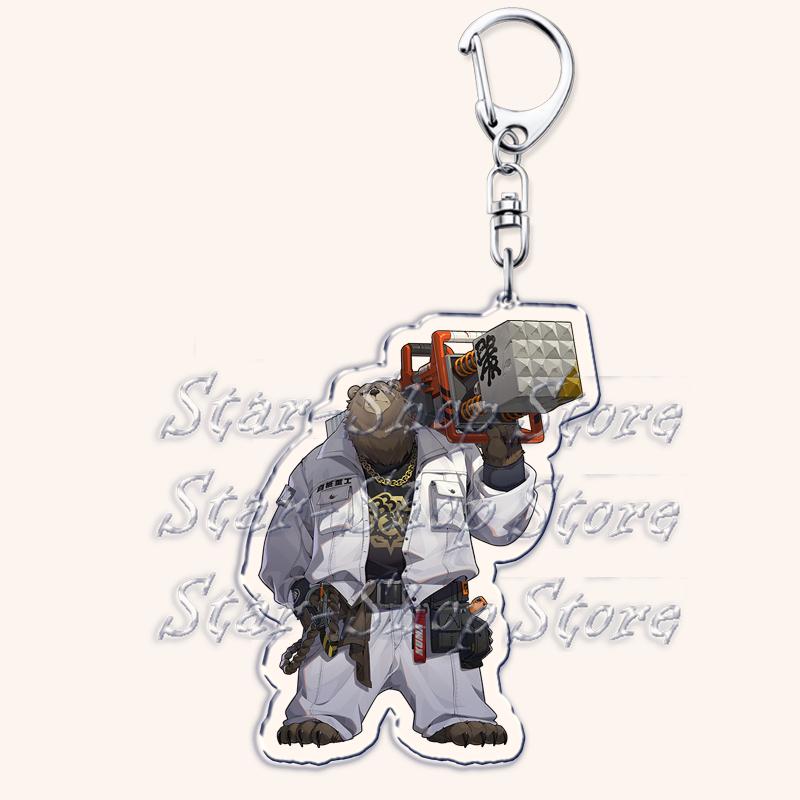 Hot Zenless Zone Zero Keychains for Womens Accessories Bag Ellen Joe Bangboo Miyabi ZZZ Anby Jane Doe Nicole Keyrings Fans Gifts
