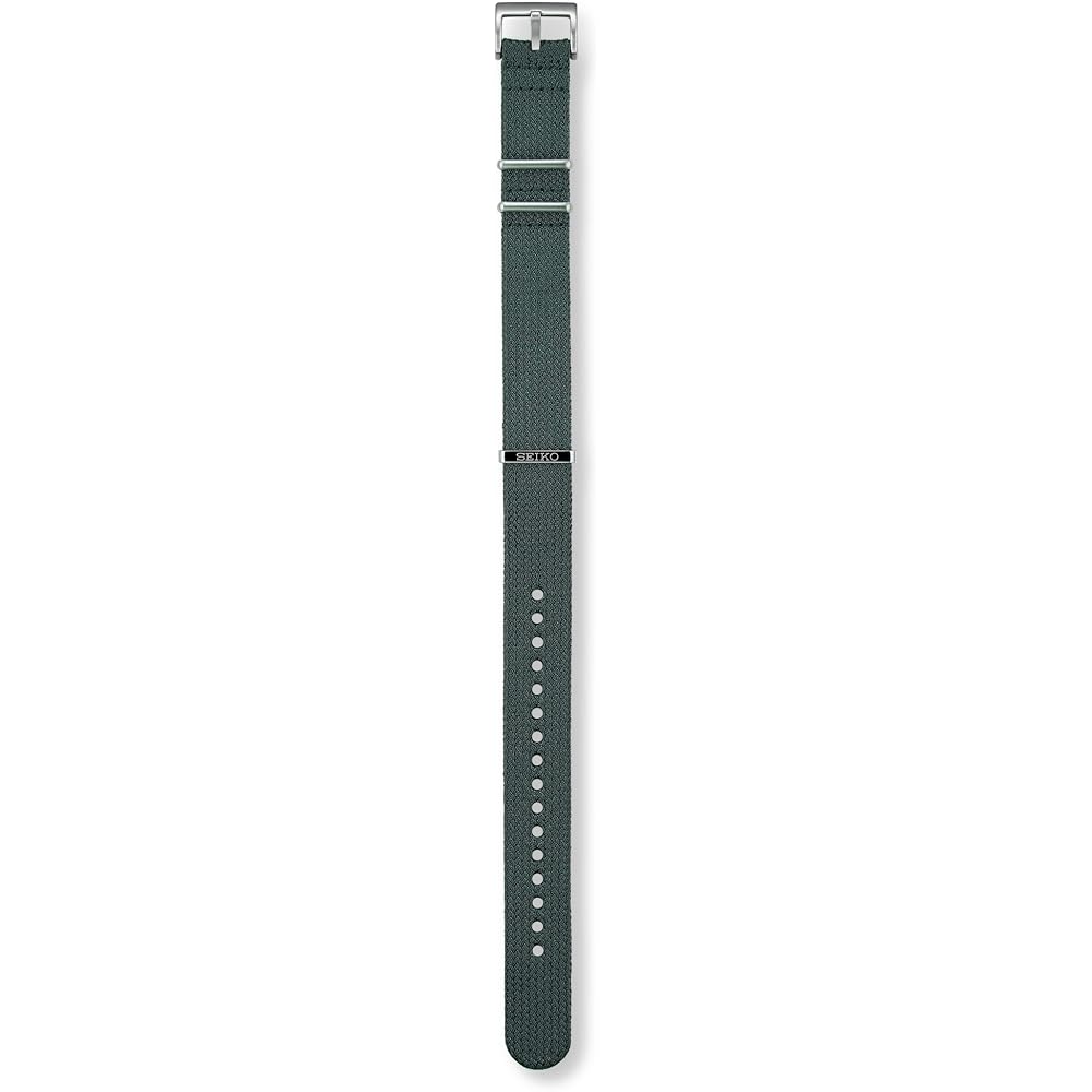 [Seiko Watch] Genuine Aftermarket Band, NATO Strap, Pass-Through Strap, Fabric Polyester, Custom, Lug Width 20mm, Green RS18C20GN