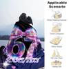 1PC Custom Name Holographic Bow Celebration Outdooor Flannel Blankets Throw Blanket All-Season Throw Gift Bedspread for Couch, Bed, Camping Holiday Bi
