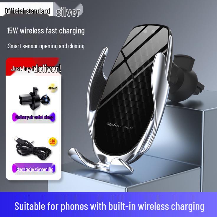 

V3 Infrared Sensor Car Mount & Fast Charger with Automatic Opening/Closing срібний